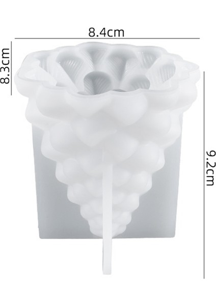 3D Silikon Kalıp Dıy Takı Işık Tutucu Epoksi Reçine Kalıp Dıy Kalıp Fondan Kek, Aromaterapi Mum (Yurt Dışından) fiyatları