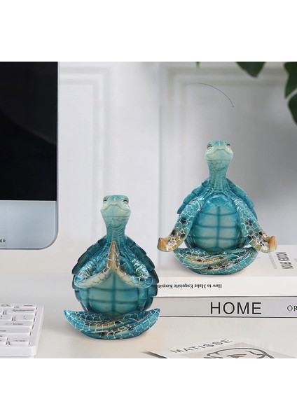 Kaplumbağa - Meditasyon Yoga Kaplumbağa Dekoru - Manevi Bahçe Odası Dekoru Için Yoga Kaplumbağa Heykelcik (A) (Yurt Dışından) indirimleri