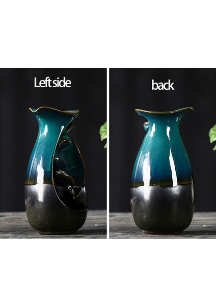 Seramik Geri Akış Tütsü Tutucu Brülör Aromaterapi Süs Ev Dekoru 120 Pcs Tütsü Konileri ile - A (Yurt Dışından) indirimleri