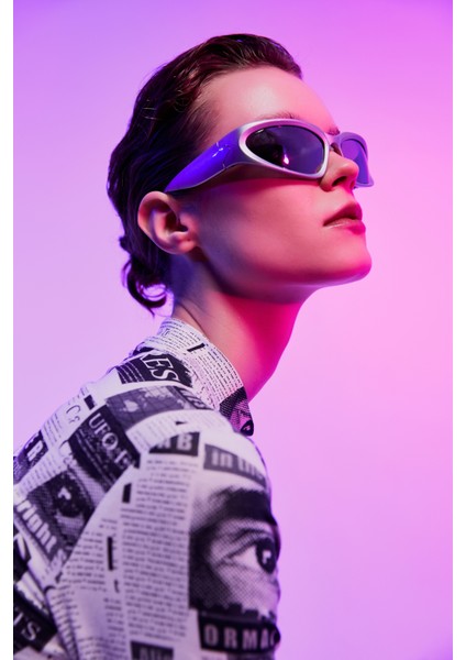 Unisex Gümüş Güneş Gözlüğü APSL001703