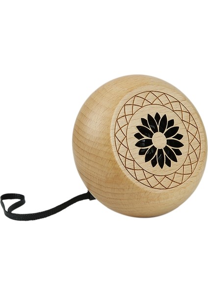 Bluetooth Hoparlör, Taşınabilir Kablosuz Bluetooth Hoparlör Zarif Oyma Desen, Açık Hava Sporları Için (Yuvarlak) (Yurt Dışından)