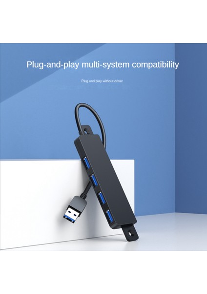USB Hub 3.0 Çoklu USB Ayırıcı 4 USB Bağlantı Noktası 3.0 Akıllı Telefon Bilgisayar Pro Pc Hub Için Şarj Gücü ile C,30CM (Yurt Dışından)