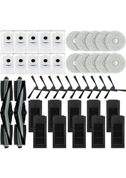 Debot X2 Omni, X2 Pro Yedek Yedek Parça Aksesuarları Ana Yan Fırça Hepa Filtre Paspas Bezi Toz Torbası (Yurt Dışından)