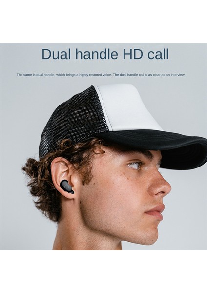 Mini Kablosuz Bluetooth Hoparlör 2'si 1 Arada Kulaklık Tws Subwoofer Stereo Eller Serbest Çok Fonksiyonlu / Tf Kart / Fm(Siyah) (Yurt Dışından) indirimleri