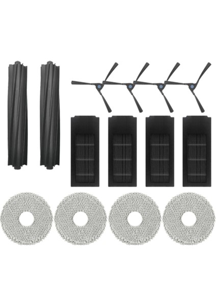 Ecovacs Deebot X2 / X2 Pro Ana Yan Fırça Filtre Mop Mop Choth Toz Torbası Robot Vakum Süpürge Yedek Parçaları (Yurt Dışından)