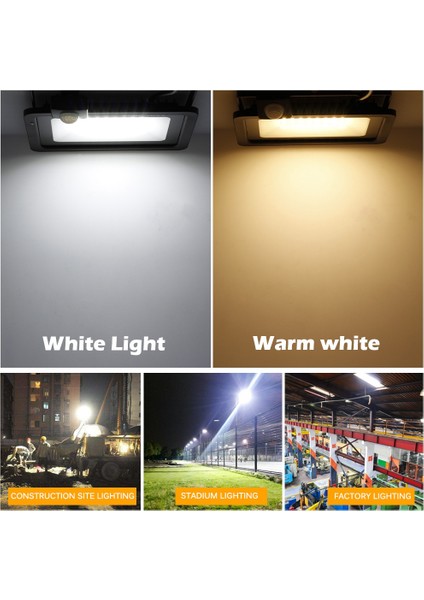 LED Projektör Pır Hareket Sensörü Reflektör 50W LED Projektör Spot Duvar Dış Aydınlatma Beyaz Soğuk Beyaz (Yurt Dışından) modelleri