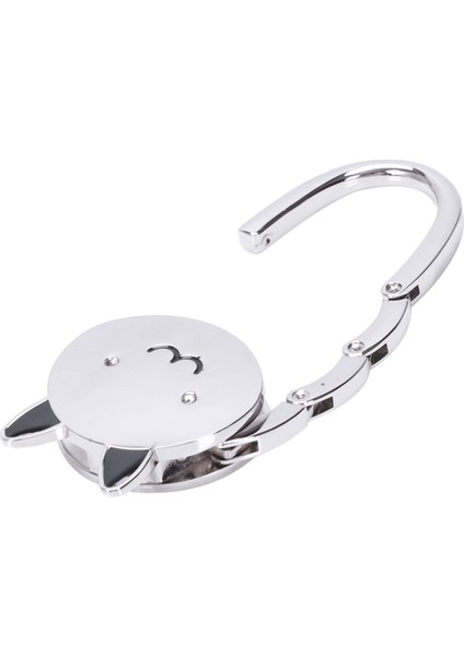 Siyah Karikatür Katlanabilir Gümüş Ton Çanta Kancası Nemli Yerleşimler Kauçuk Taban (Yurt Dışından) fırsatları