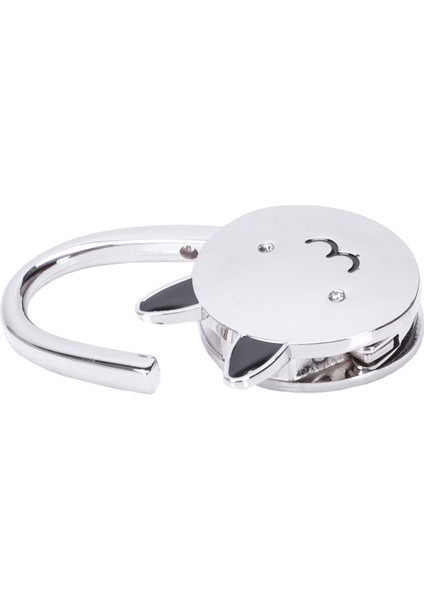 Siyah Karikatür Katlanabilir Gümüş Ton Çanta Kancası Nemli Yerleşimler Kauçuk Taban (Yurt Dışından) indirimleri