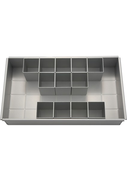 Alüminyum Alaşımlı Dikdörtgen Kek Kalıbı Pişirme Tepsisi Mektup Numarası Kek Kalıbı Bakeware Tava Ayarlanabilir Kalıp Çikolata Fırın Pişirme Kabı (Yurt Dışından)