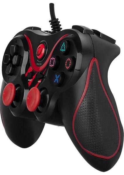 SG-R601 PS3/PC Kırmızı USB 1.8m Joypad