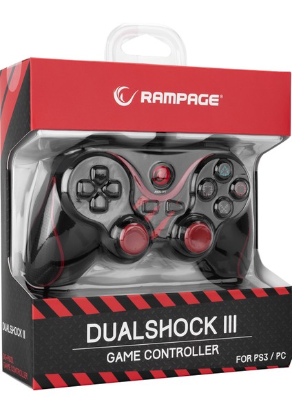 SG-R601 PS3/PC Kırmızı USB 1.8m Joypad