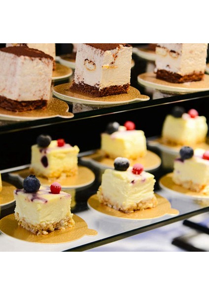 200 Adet 3.5 Inç Kek Panoları Mini Yuvarlak Kek Karton Mousse Cupcake, Kek Tatlı, Kek Dekorasyon, Çok Renkli (Yurt Dışından) modelleri