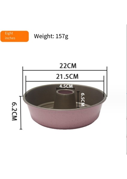 Şifon Melek Gıda Kek Kalıbı 8 Inç Pembe Serpin Yuvarlak Donut Baca Kalıbı (Yurt Dışından) fiyatları