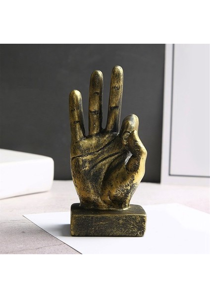 El Parmak Hareketi Masası Heykelleri Parmaklar Heykel Yaratıcılar Ev Yatak Odası Dolabı Raf Dekorasyon 9X16.5 cm (Yurt Dışından)