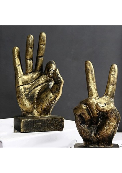 El Parmak Hareketi Masası Heykelleri Parmaklar Heykel Yaratıcılar Ev Yatak Odası Dolabı Raf Dekorasyon 9X16.5 cm (Yurt Dışından) modelleri