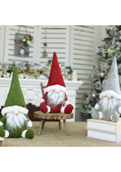 Ev Için Yüzü Olmayan Noel Baba Bebek Noel Gnome Peluş Figürinler Doğum Günü Hediyesi Için 3'lü Paket (Yurt Dışından)