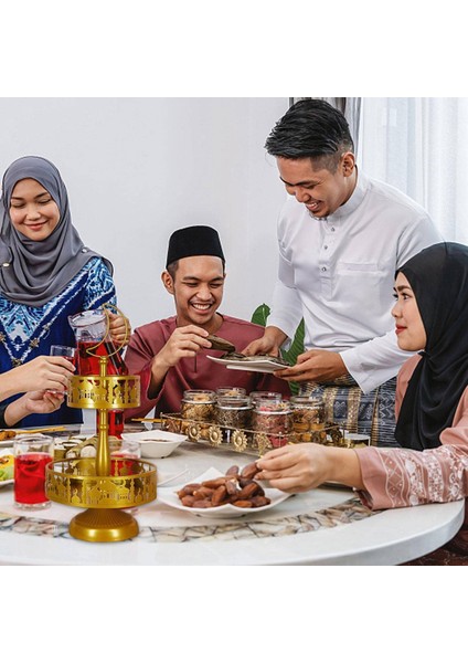 Ramazan Tepsi Eid Mubarak Plaka Müslüman Metal Tepsi Parti Kahvaltı Akşam Yemeği Için Servis Tatlı Pasta Ekran Tutucu C (Yurt Dışından) indirimleri