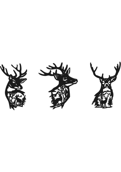 Metal Geyik Duvar Sanat Dekoru, Rustik Kabin Dekoru, Ev Banyo Yatak Odası Köşkü Için Avcılık Dekoru, Orman Ağacındaki Geyik (Yurt Dışından) fiyatları