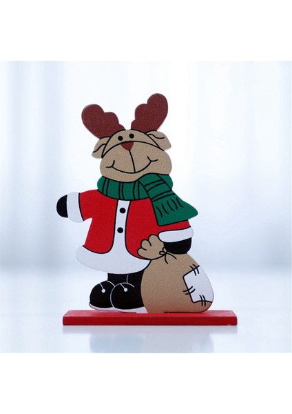 Noel Dekoru, Şenlikli Noel Baba - Noel Noel Ağacı Kar Tanesi Ahşap El Sanatları Noel Süsleri Ekran Sahne (Yurt Dışından) fırsatları