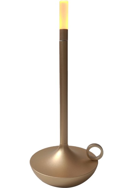 1800MAH Şarj Edilebilir LED Masa Lambası Retro Dokunmatik Ayarlı Masa Lambası Yatak Odası Için Restoran Dekorasyon Açık Altın (Yurt Dışından)