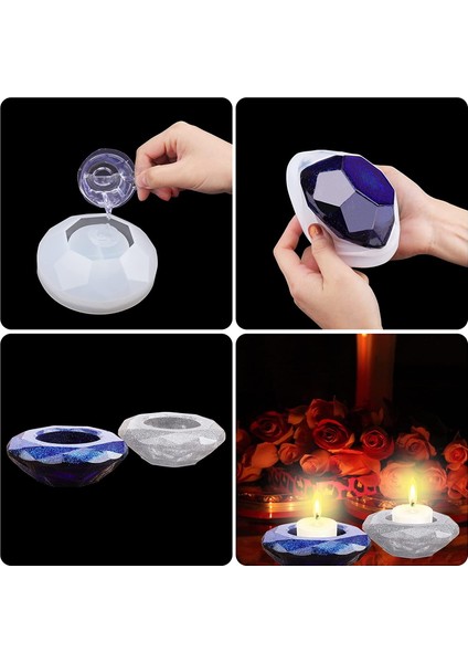 Mumluklar Reçine Silikon, Dıy El Sanatları Mücevher Kutusu, Biblo Konteyner, Ev Masa Dekorasyonu (Yurt Dışından) indirimleri