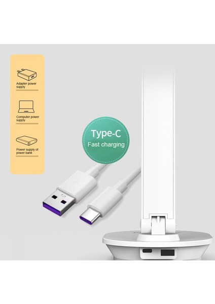 Masa Lambası, USB Şarj Bağlantı Noktalı LED Masa Lambası, 15W Kablosuz Şarj Cihazı, Ev Ofis Için Masa Lambaları, Göz Bakımı (Yurt Dışından) fiyatları