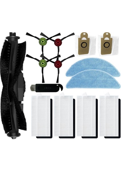 Q6 Se Robotlu Süpürge Yedek Yedek Parça Aksesuarları Ana Yan Fırça Hepa Filtre Toz Torbası (Yurt Dışından)