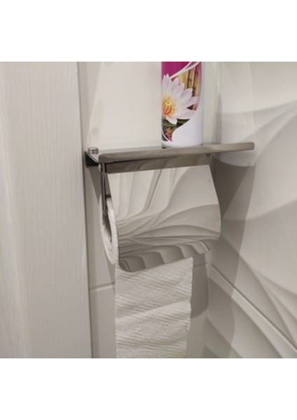 Modern Paslanmaz Çelik Duvara Monte Tuvalet Kağıdı Tutucu Telefon Raf Rulo Kağıt Tutucu Banyo Armatür Banyo (Yurt Dışından)
