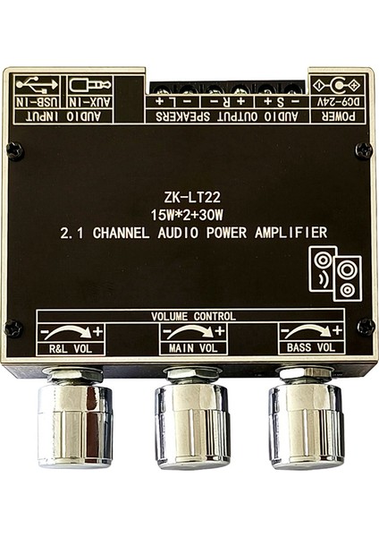 -LT22 5.1 Bluetooth Güç Amplifikatörü Kartı Çift 15W 2.1 Kanal Amplifikatör Kartı, Ses Kutusu Için 30W Subwoofer ile (Yurt Dışından)