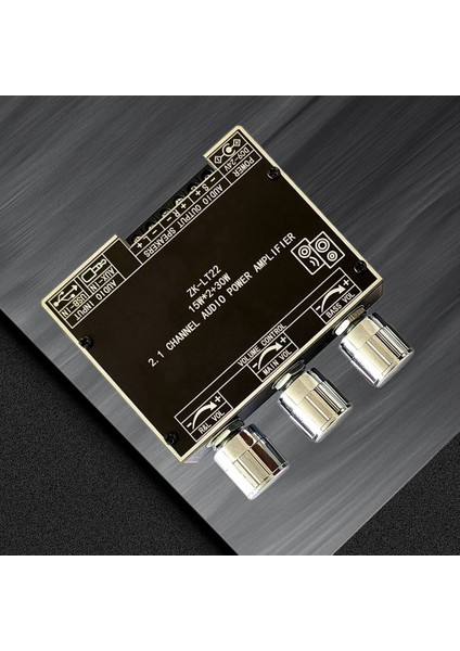 -LT22 5.1 Bluetooth Güç Amplifikatörü Kartı Çift 15W 2.1 Kanal Amplifikatör Kartı, Ses Kutusu Için 30W Subwoofer ile (Yurt Dışından)