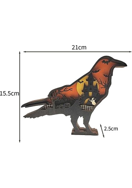 3D Ahşap Hayvan Dekoru, Duvar ve Masa Üstü Ev Dekorasyonu, En Iyi Cadılar Bayramı (Yurt Dışından) fiyatları