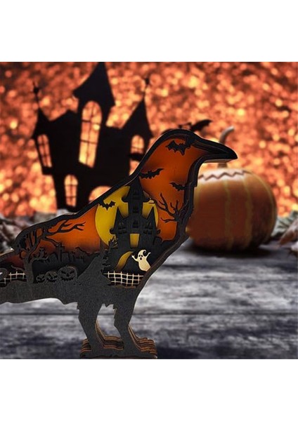 3D Ahşap Hayvan Dekoru, Duvar ve Masa Üstü Ev Dekorasyonu, En Iyi Cadılar Bayramı (Yurt Dışından) fırsatları