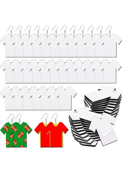 100 Adet Süblimasyon Boşlukları Gömlek Süblimasyon Küpe Boşlukları Süblimasyon Süsler Süblimasyon Takı Boşlukları (Yurt Dışından) fiyatları