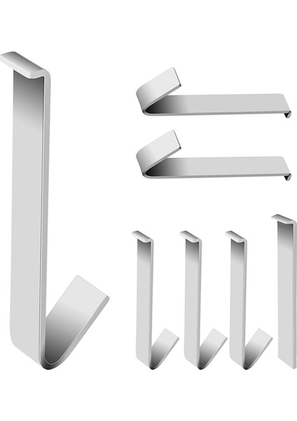 6'lı Paket Hasarsız Dış Cephe Kancası, Sondaj Gerektirmeden Metal Kanca, Fiber Çimento Levha Dış Cephe Kaplaması Için Kancalar (Yurt Dışından)