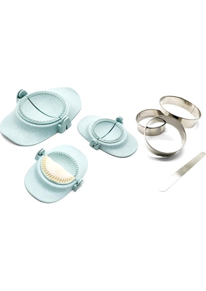 Dumpling Maker, Empanadas Pres Kalıp Makinesi Seti, Hamur Kesici, Dumpling Kalıp Seti ve Pierogi Için Kesici, (Mavi) (Yurt Dışından) fiyatları