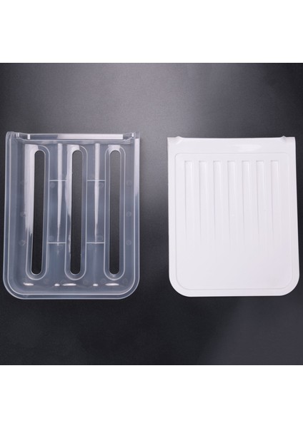 2 Adet Otomatik Kaydırma Yumurta Depolama Tutucu, Yumurta Depolama Rafı Buzdolabında Gıda Koruyucular Yumurta Plastik Space Saver Beyaz (Yurt Dışından)