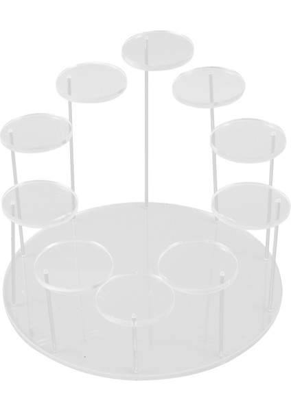 Akrilik Cupcake Tutucu Standı, Yuvarlak Cupcake Kulesi Teşhir Standı, Premium Tatlı Standı Cupcake Tutucular, Partiler Için (Yurt Dışından)