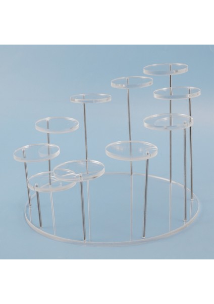 Akrilik Cupcake Tutucu Standı, Yuvarlak Cupcake Kulesi Teşhir Standı, Premium Tatlı Standı Cupcake Tutucular, Partiler Için (Yurt Dışından)
