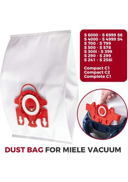 Adet Yedek Uyumlu Airclean 3D Verimli Toz Torbası Fjm Elektrikli Süpürge Için Parçayı Değiştirir 10123220 (Yurt Dışından)