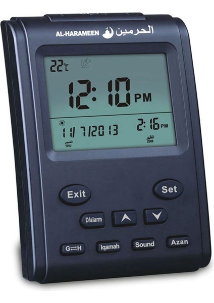 Dijital Çalar Saat Cami Islam Müslüman Namaz Vakitleri Ezan Masa Masa Saati Takvim Alarm LCD Ekran Ev Dekorasyon (Yurt Dışından)