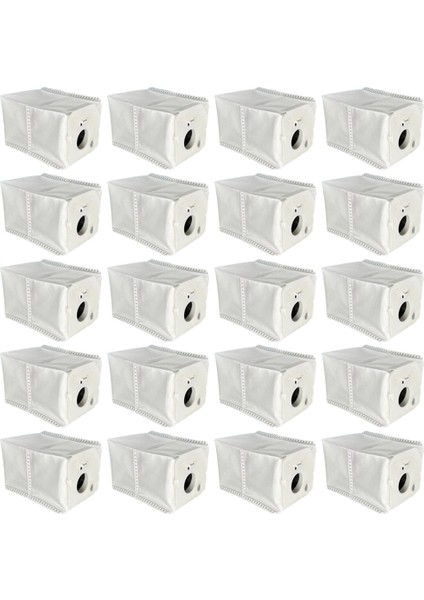 20 Adet Yedek Toz Torbası Jet -ADB95B 220W Elektrikli Temizleme Istasyonu Çöp Torbası Ev Temizlik (Yurt Dışından)