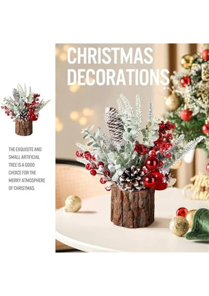 Küçük Noel Ağacı, Noel Süsleri ile Yapay Noel Ağacı Çam Kozalağı Berry, Masaüstü Noel Ağacı (Yurt Dışından) fırsatları