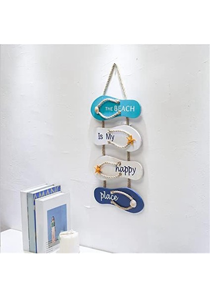 Okyanus Dekor Duvar Sanatı Flip Flop Duvar Süsü, Terlik Asılı Dekorasyon, Okyanus Dekor Oturma Odası Yatak Odası Yemek Odası Için (Yurt Dışından) fırsatları