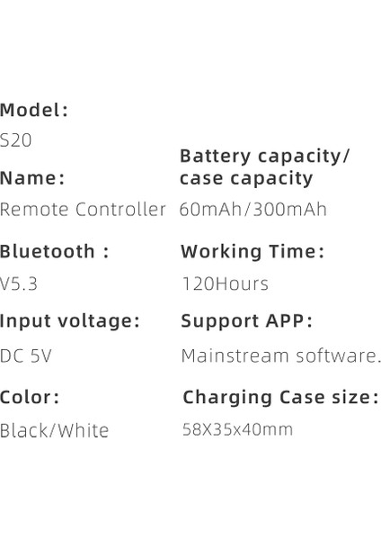 Halka Için Bluetooth Uzaktan Kumanda Parmak Ucu Otomatik Sayfa Döndürücü Tarama Selfie Video Denetleyicisi (C) (Yurt Dışından) indirimleri