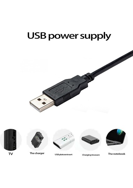 Su Geçirmez Olmayan 5050RGB Uzaktan Kumandalı LED Işıklar USB Tv Arka Plan Işığı 5V Renk Değiştiren Atmosfer Işığı 3 Metre (Yurt Dışından) modelleri