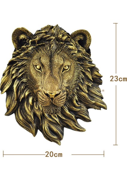 1 Adet Hayvan Kafası Duvar Dekoru Aslan Duvar Dekoru Duvar Heykeli Ev Dekor Simülasyon Heykeli (Yurt Dışından) modelleri