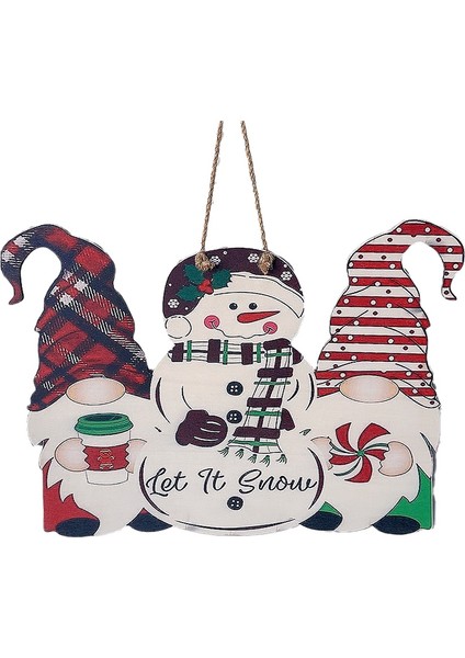 Hoşgeldiniz Kapı Işareti Gnome Asılı Kapı Dekor Açık Ön Kapı Için Ahşap Işareti Kabak Kapı Askısı (Yurt Dışından)