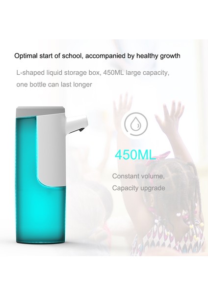 Otomatik Sabunluk 450 ml Mükemmel Köpük Sabunluk Eller Serbest USB Şarj Elektrikli Sabunluk Jel (Yurt Dışından)