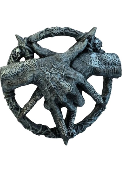 Baphomet Pentagram Pençe Heykeli Süs Baphomet El Serbest Daimi Plak Şeytan El Heykel (Yurt Dışından)