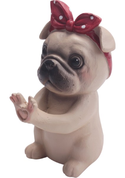 Yavru Köpek Gözlük Tutucu Standı Gözlük Tutucular Güneş Gözlüğü Ekran Sevimli Hediye (Pug) (Yurt Dışından)